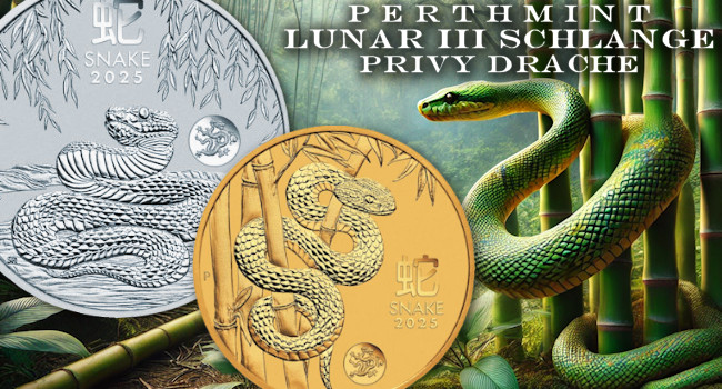 PerthMint: Lunar III Schlange Privy Drache